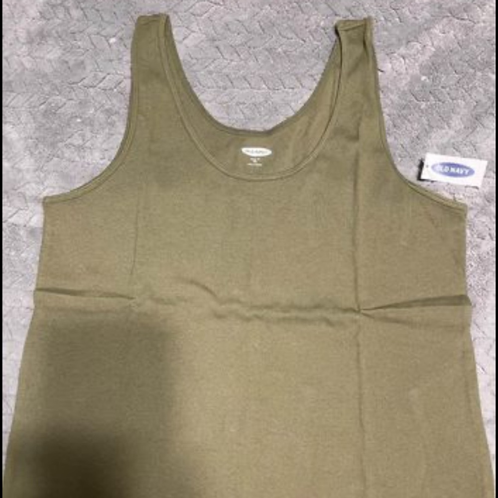 Old Navy Hunter Green Ribbed Tank Top. New With Tags XXL